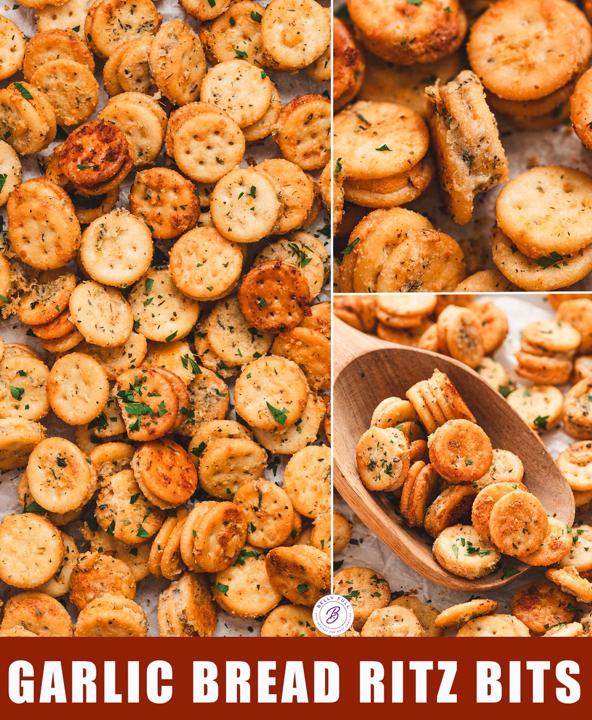 Belly Full - These Garlic Butter Ritz Bits are so quick,... | Facebook