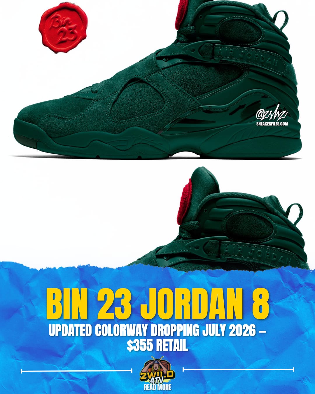 BREAKING: The BIN 23 Air Jordan 8 PRM colorway just got updated