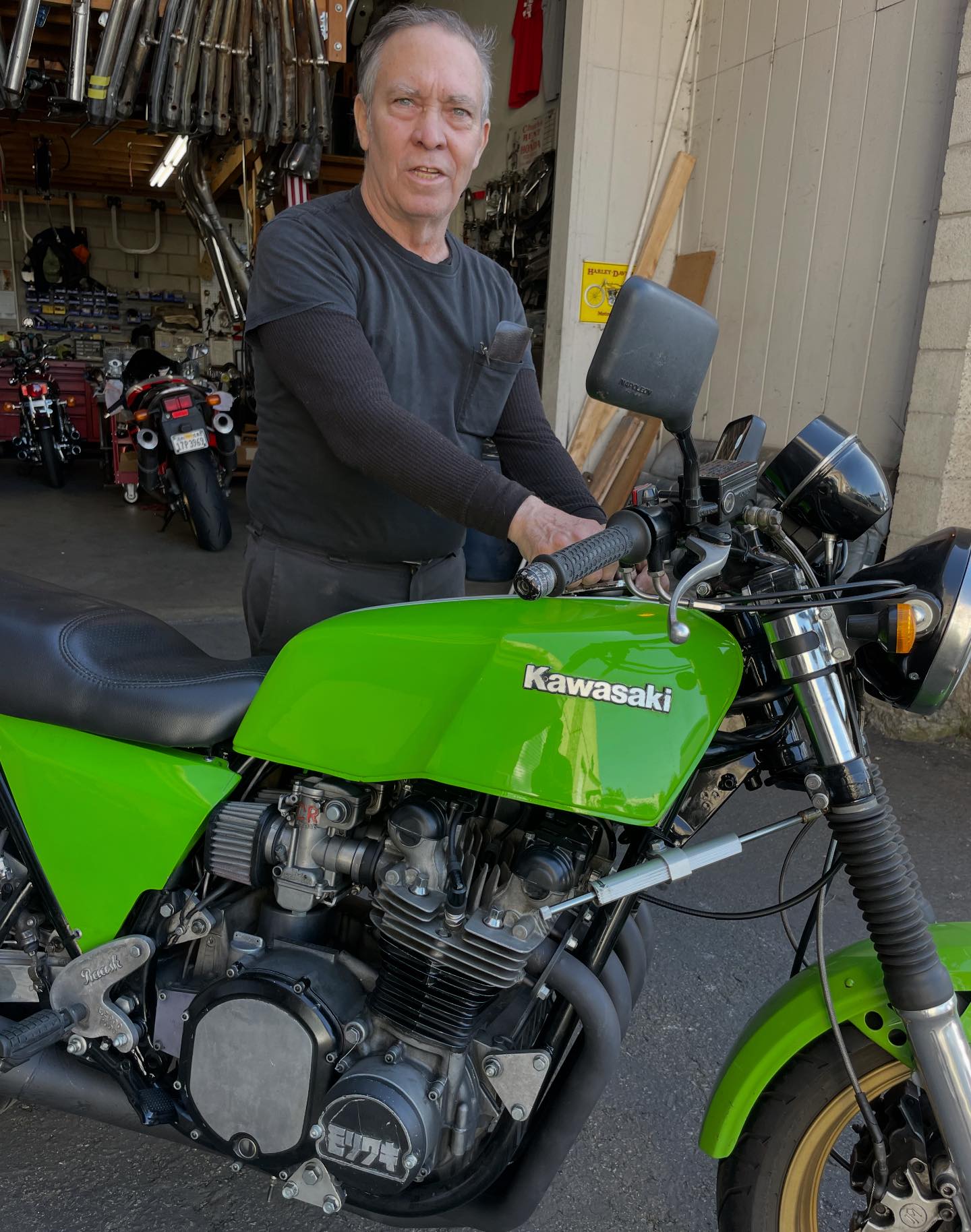 Restored MMF handpole for Kawasaki 550 ski