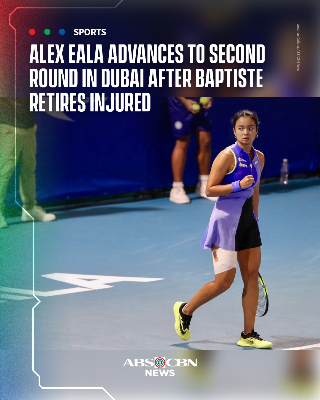 ABS-CBN News - Filipina tennis star Alex Eala advanced to... | Facebook