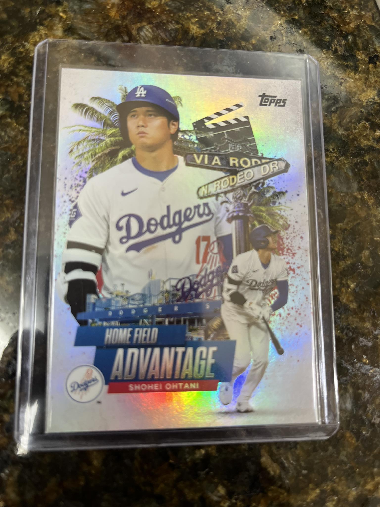 Shohei Ohtani home field advantage card graded 9