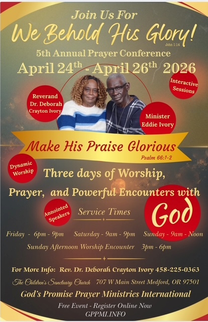 WE BEHOLD HIS GLORY 5TH ANNUAL PRAYER CONFERENCE