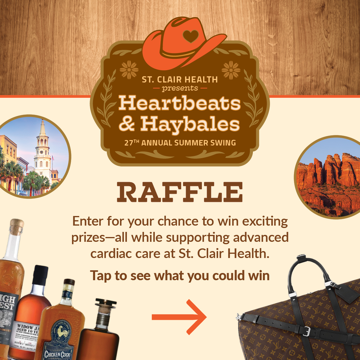 St. Clair Health's Heartbeats & Haybales raffle tickets available