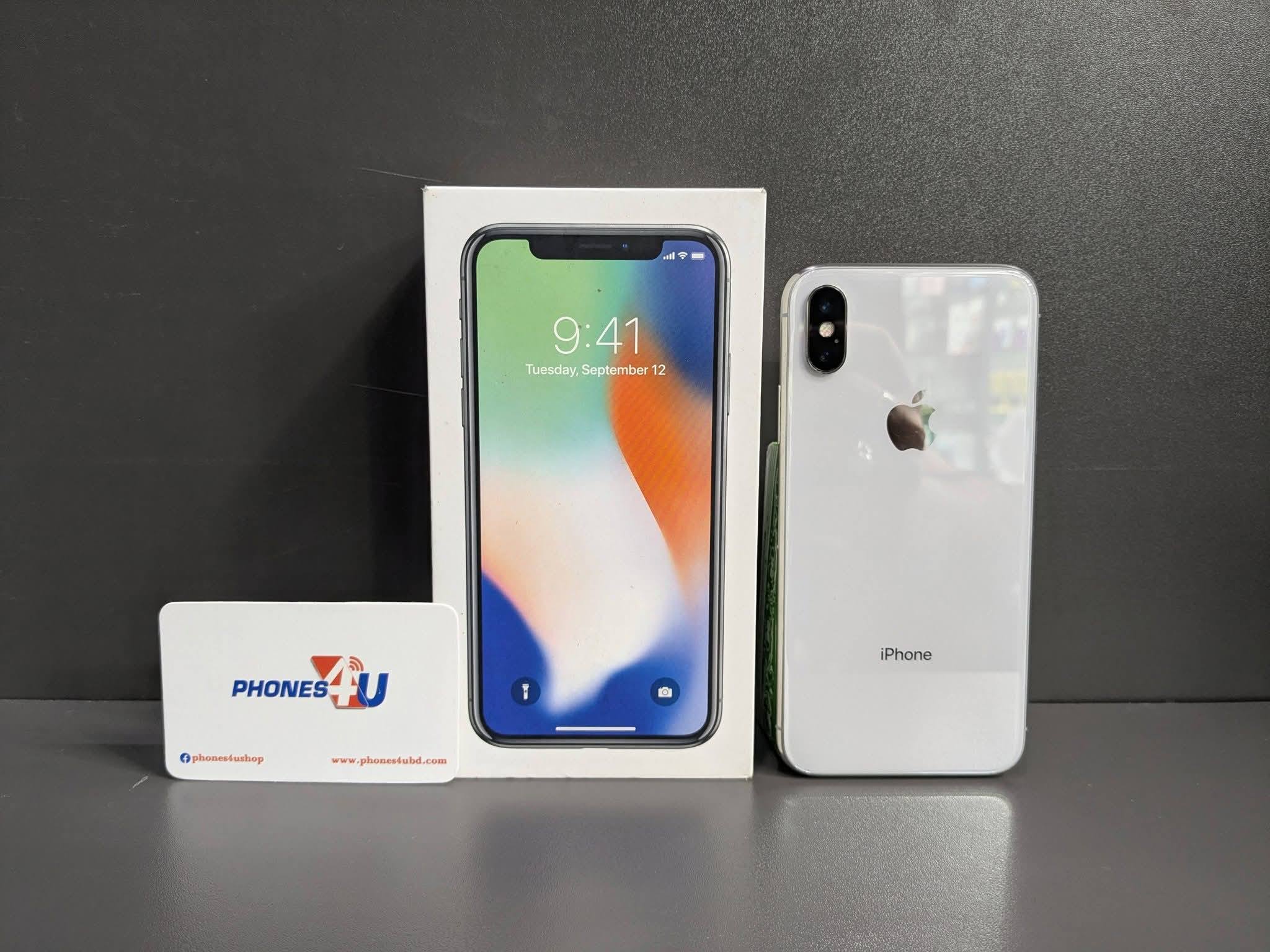 Apple iPhone X 256GB silver for sale