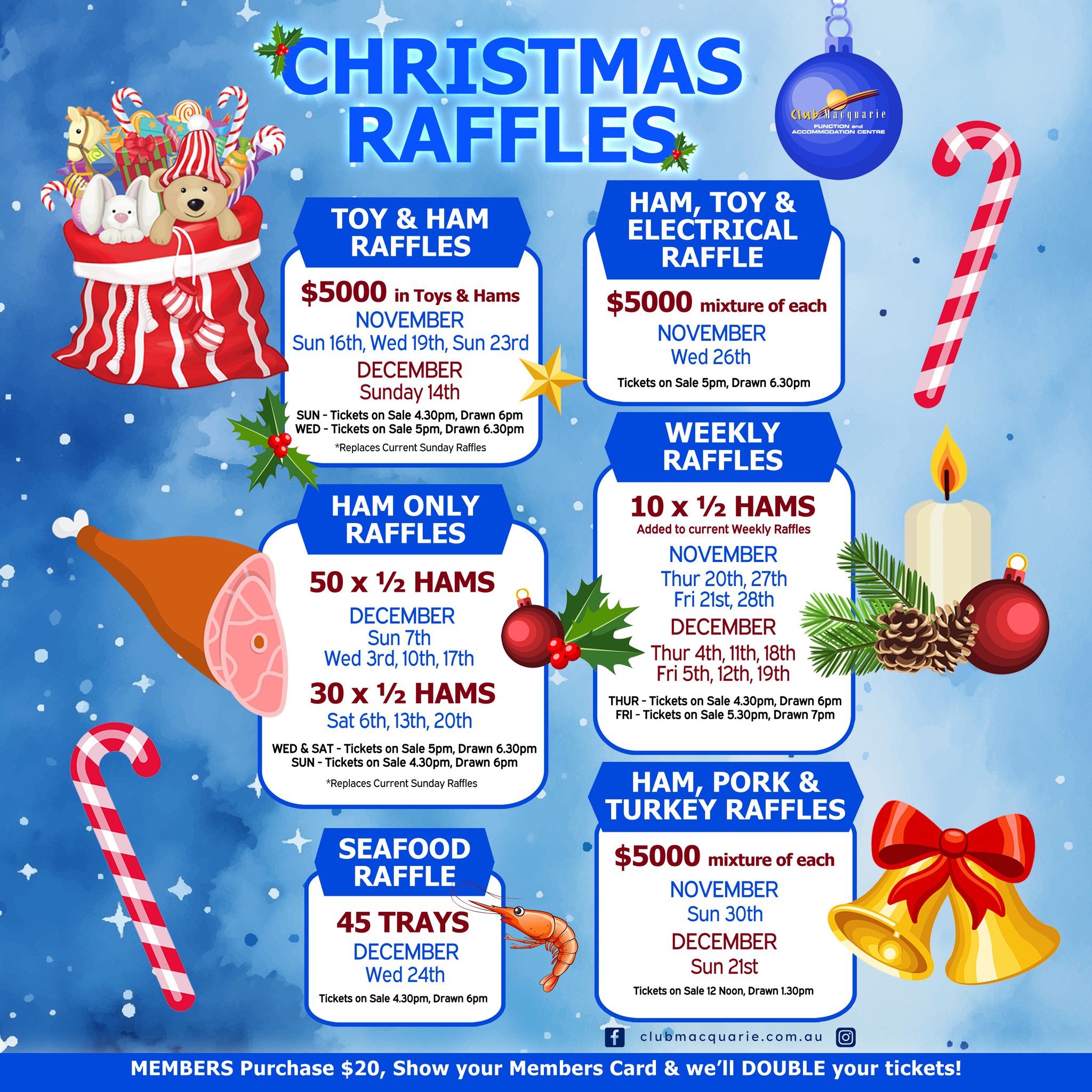 Club - 🎄 GET READY FOR OUR MASSIVE CHRISTMAS RAFFLES at Club Macquarie ...