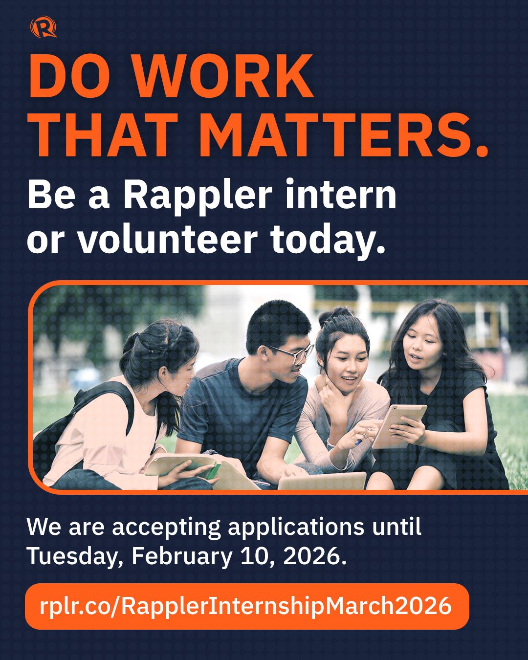 Rappler - We need interns and volunteers eager to experience what it’s ...