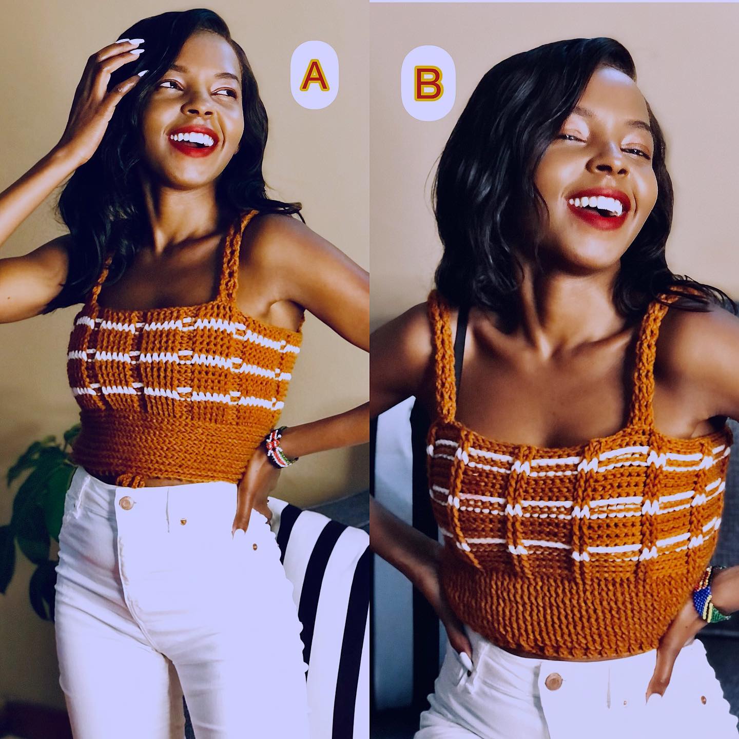 AC Crochets - Which side of this 2 in 1 top are you...