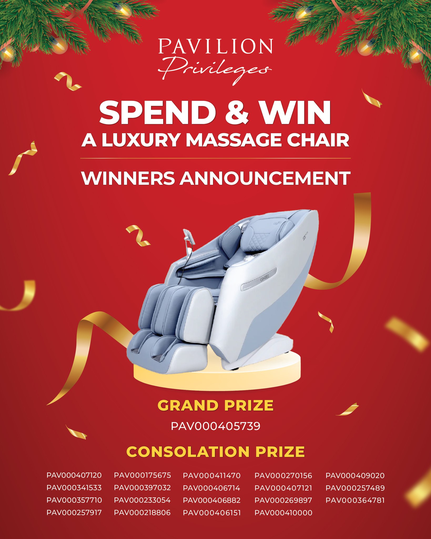 🎉 CONGRATULATIONS TO OUR SPEND &... - Pavilion Bukit Jalil | Facebook