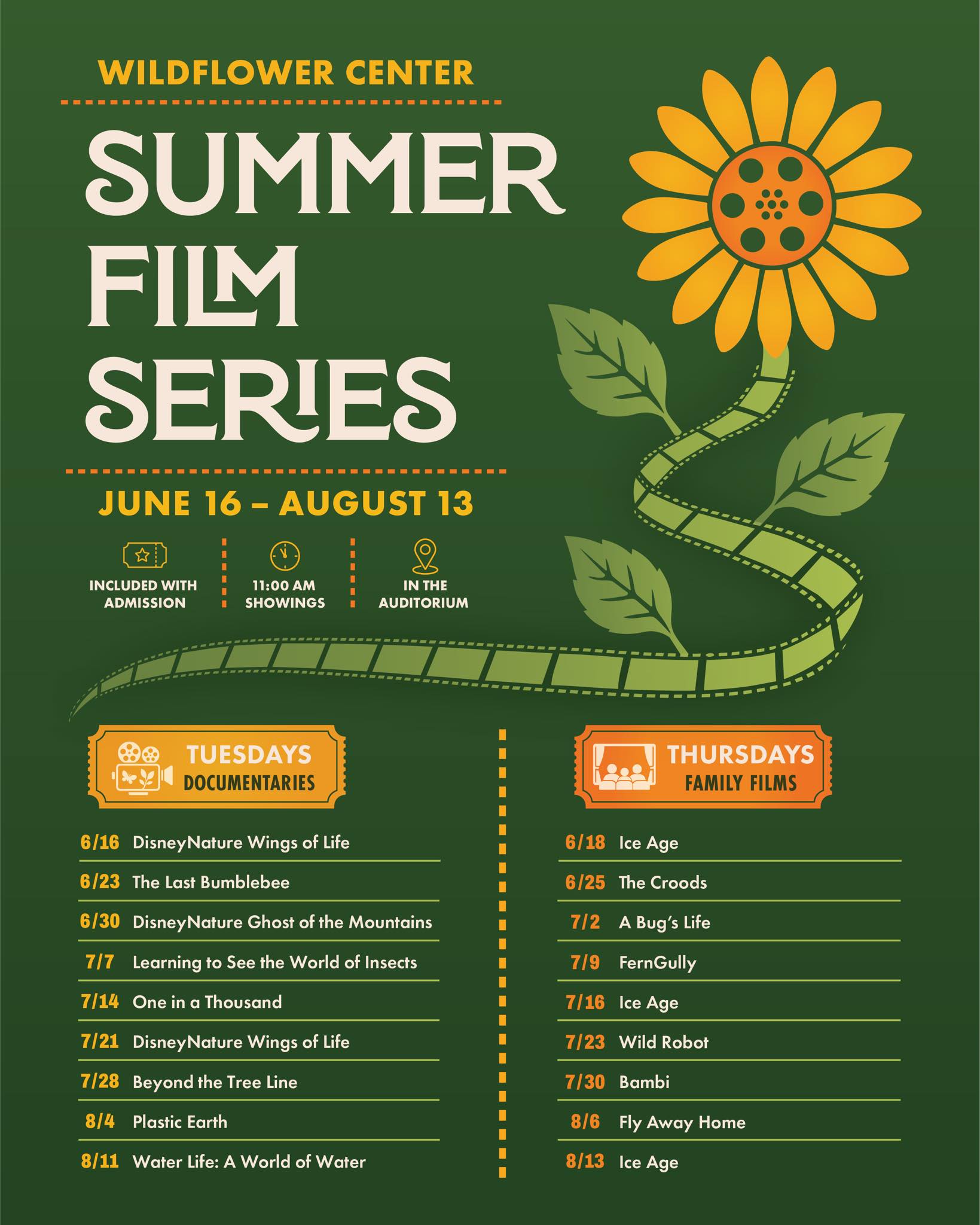 Summer Film Series at Wildflower Center