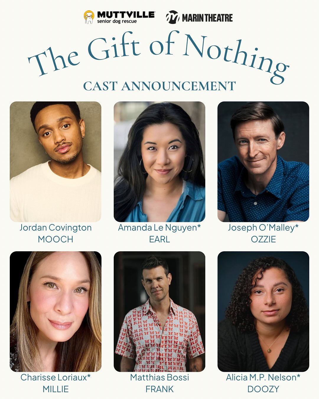 Marin Theatre - Announcing our wonderful cast of “The Gift... | Facebook