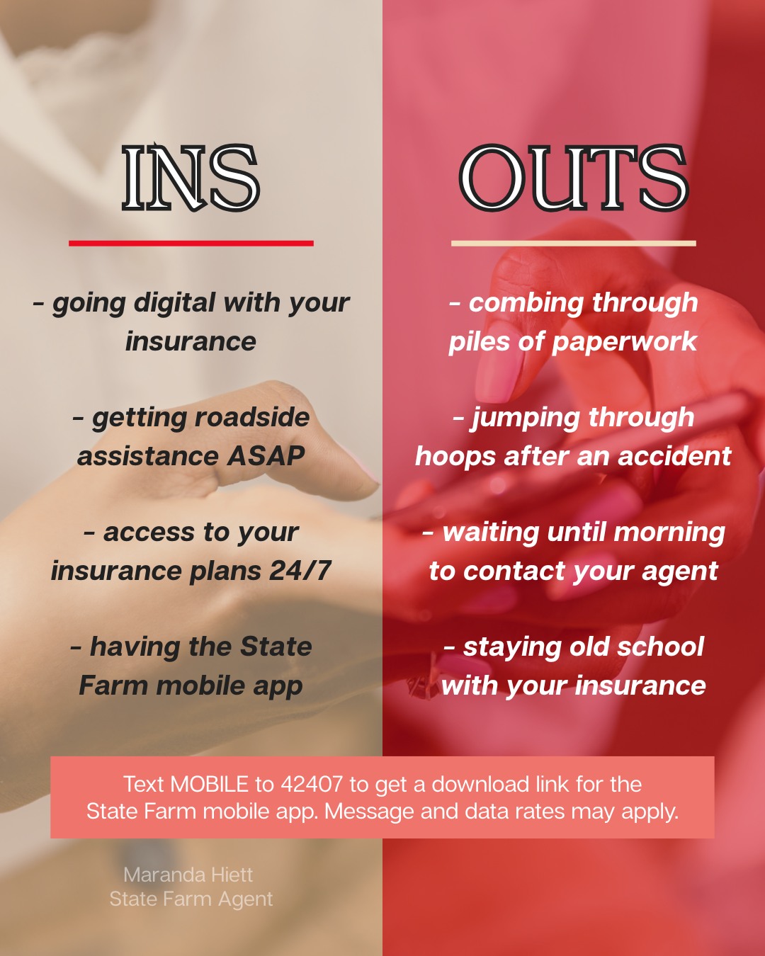 The app era is in.... - Maranda Hiett - State Farm Agent | Facebook