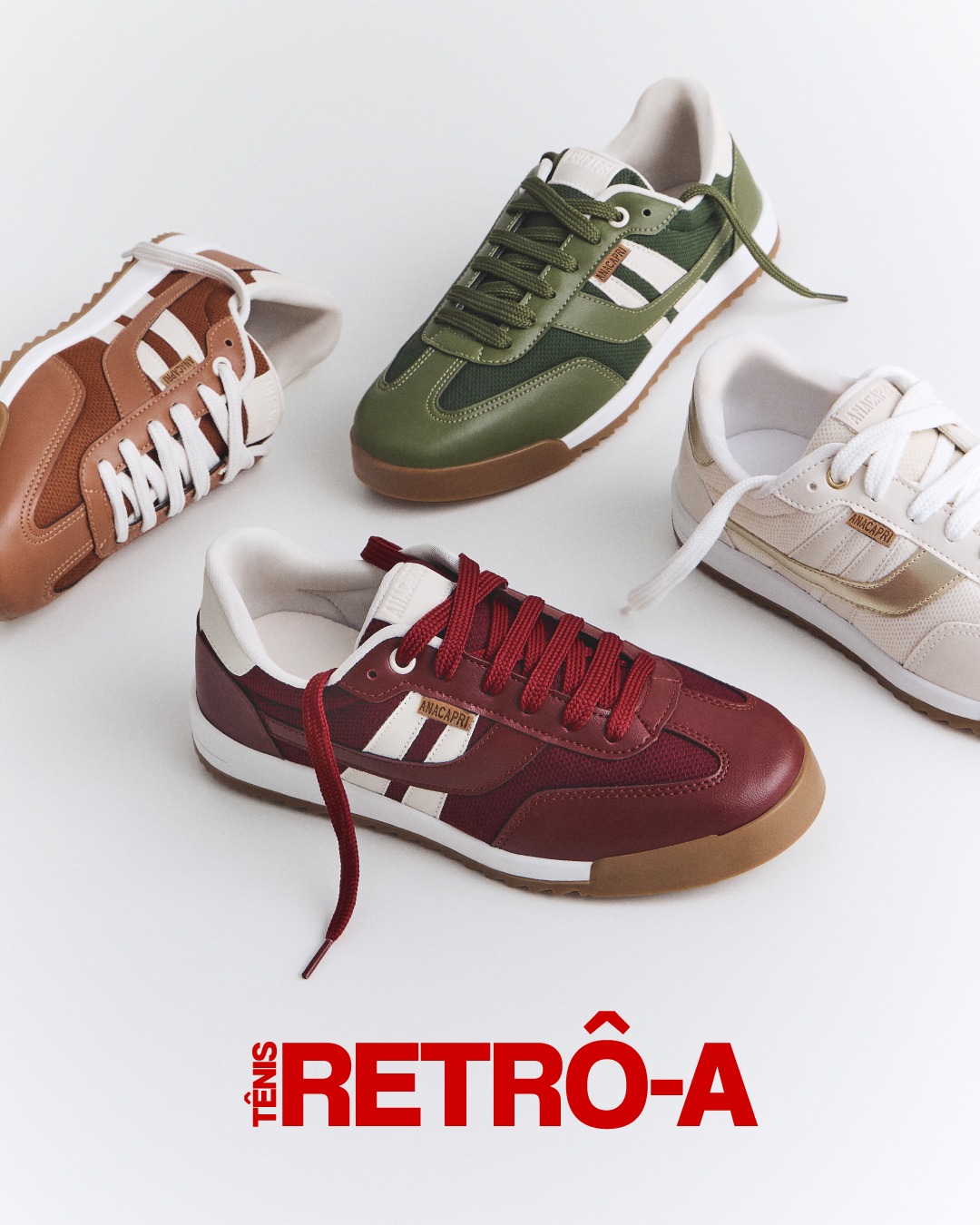 Um par, infinitas combinações.​ #Retrô A #Tênis Retrô A #Anacapri