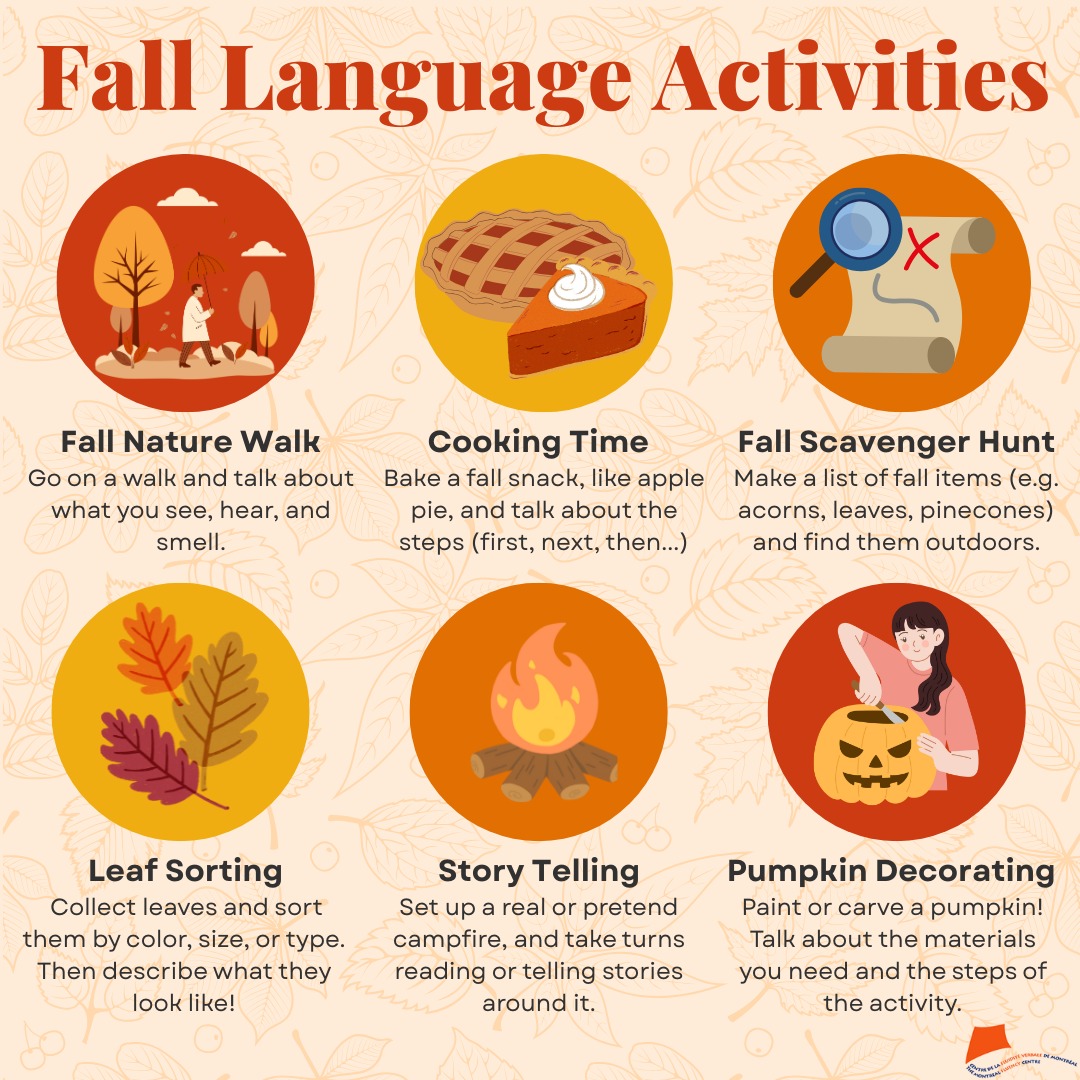 🍂🍁 Fall-themed language activities are in full swing! Helping kids ...