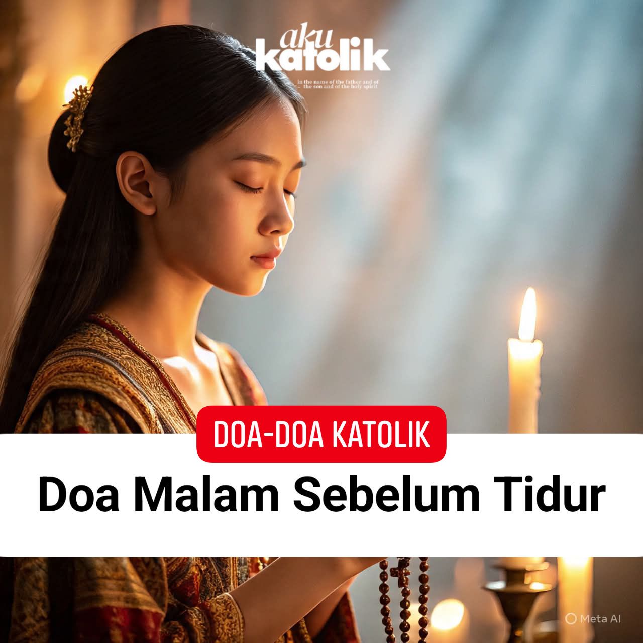 Aku Katolik - Dalam nama Bapa, Putra dan Roh Kudus. Amin.... | Facebook