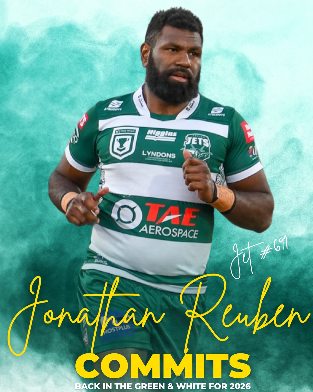 Ipswich - The Ipswich Jets are proud to announce that Jonathon Rueben ...