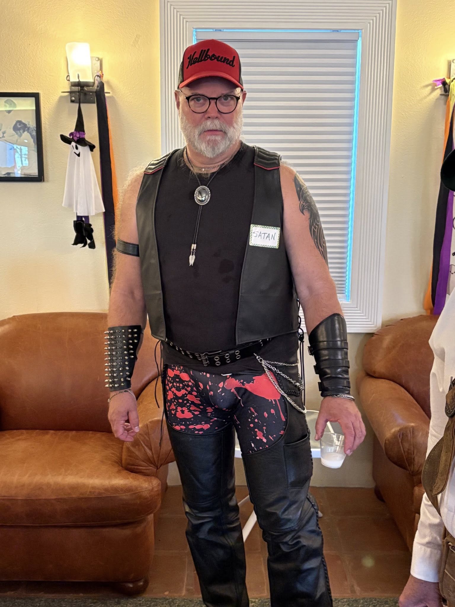 Michael - So, I'm wearing these tights tonight (early Halloween ...