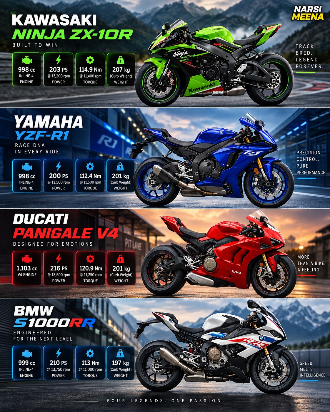 Choose your ride.👇Drop below which Superbike you'd pick for the