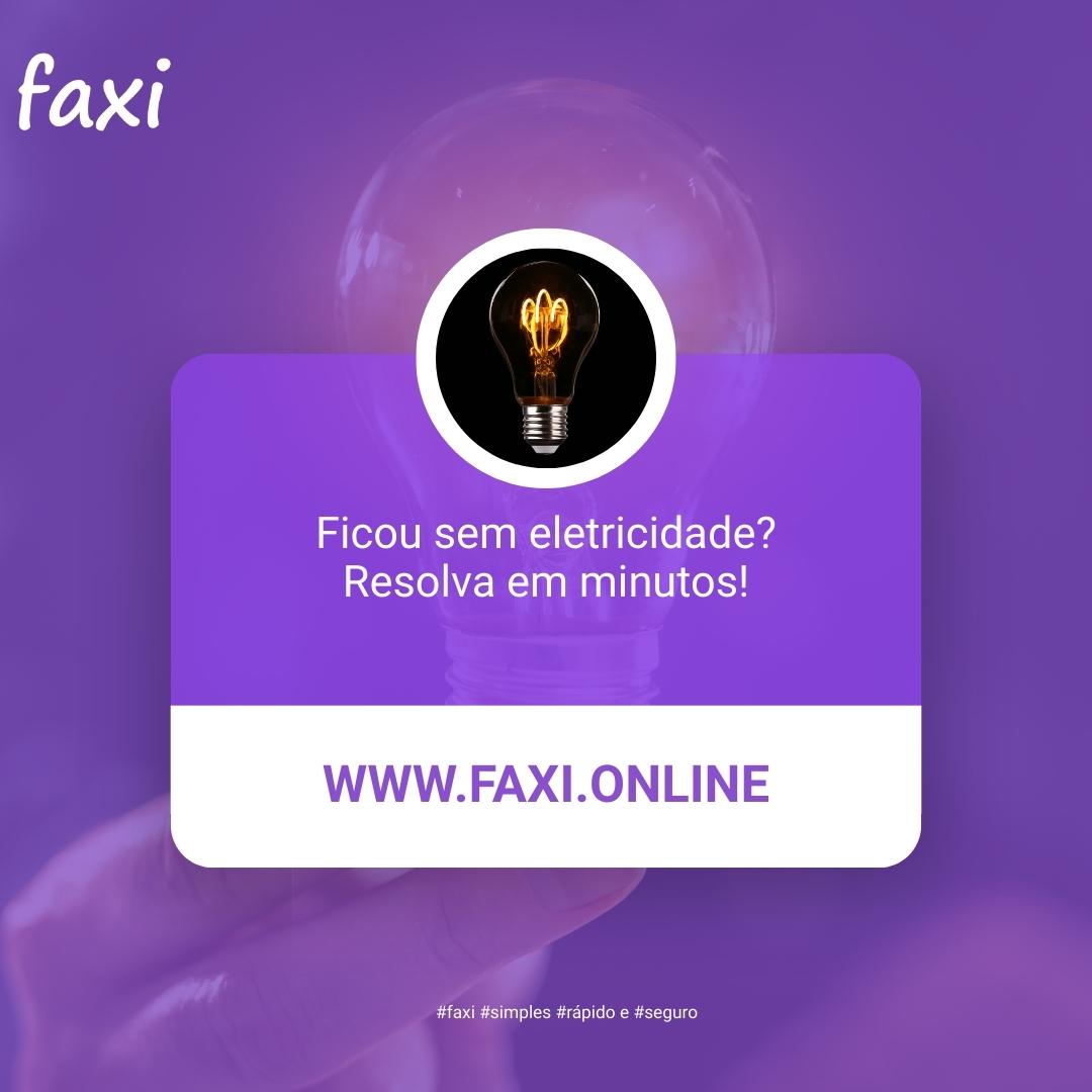 Faxi - 💡 Ficou sem electricidade? Não compliques. Com a Faxi, resolves ...