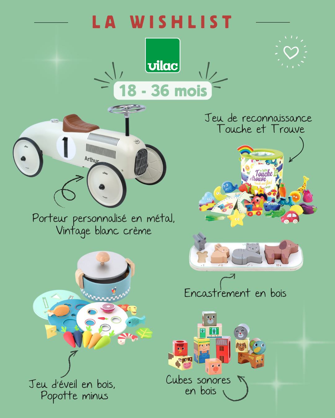 Vilac Popotte Minus Jeu D'Éveil En Bois - Cuisine Et Tri Montessori Pour Enfants