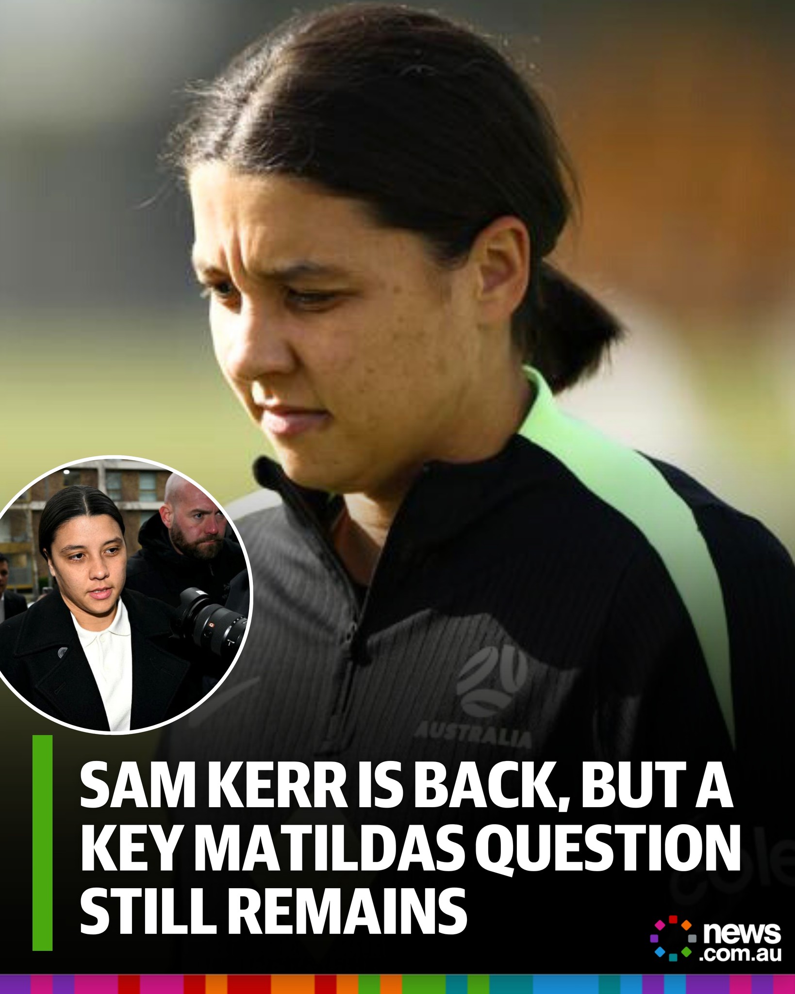 news.com.au - Fans are celebrating Sam Kerr's return, but one massive ...
