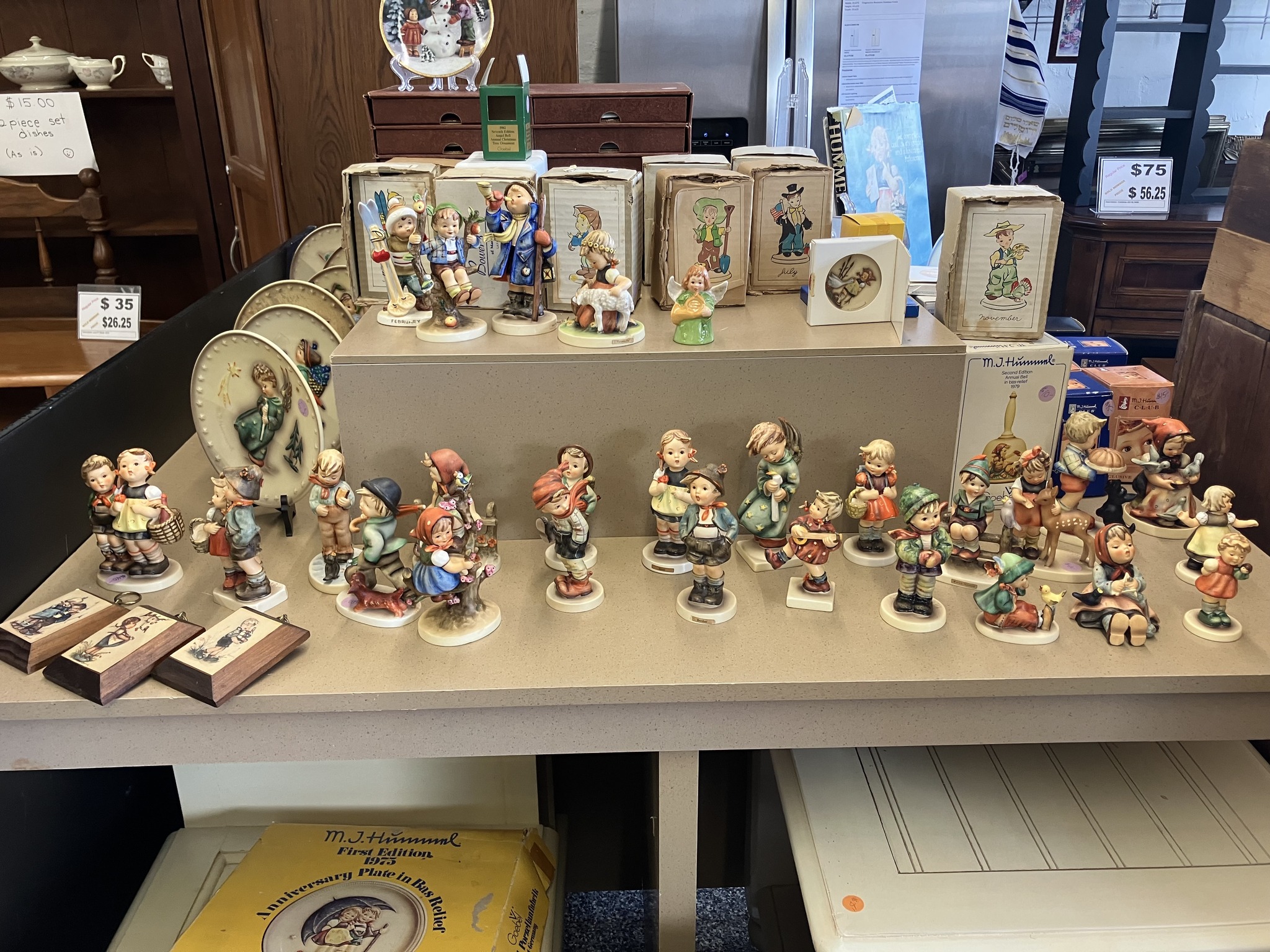 Vintage Goebel M.I. Hummel porcelain figurines. Produced in 