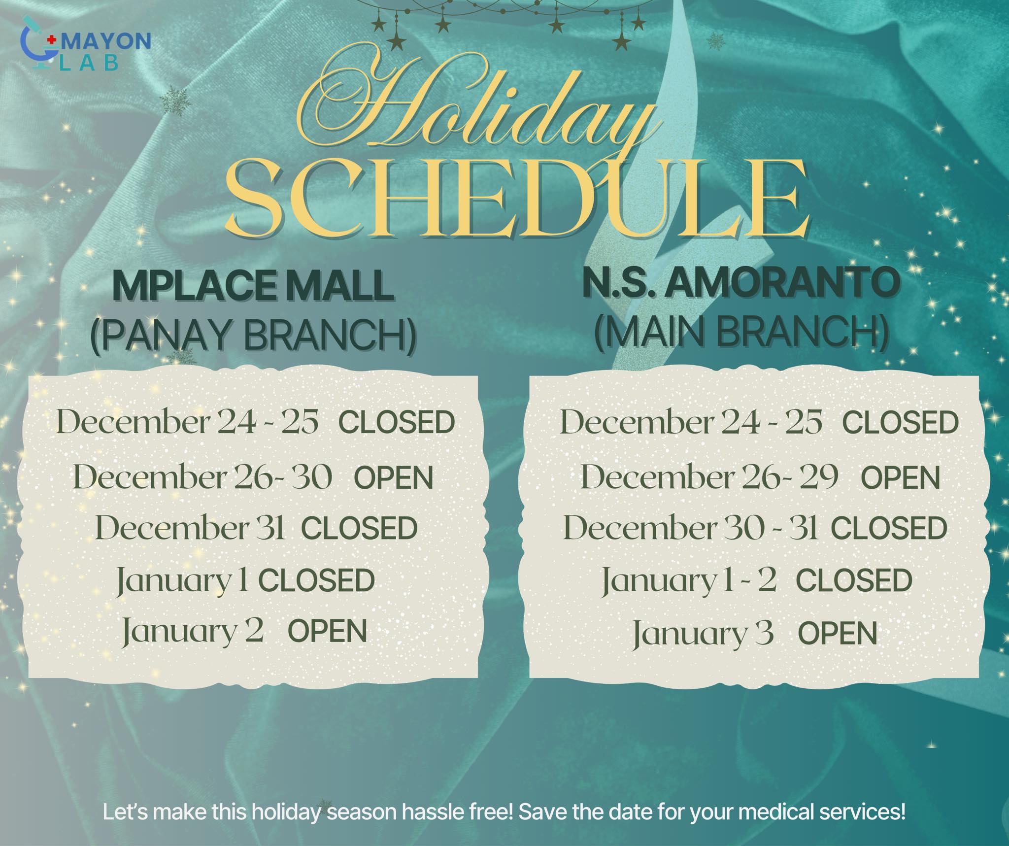 Mayon... - Mayon Clinical Laboratory & Medical Services