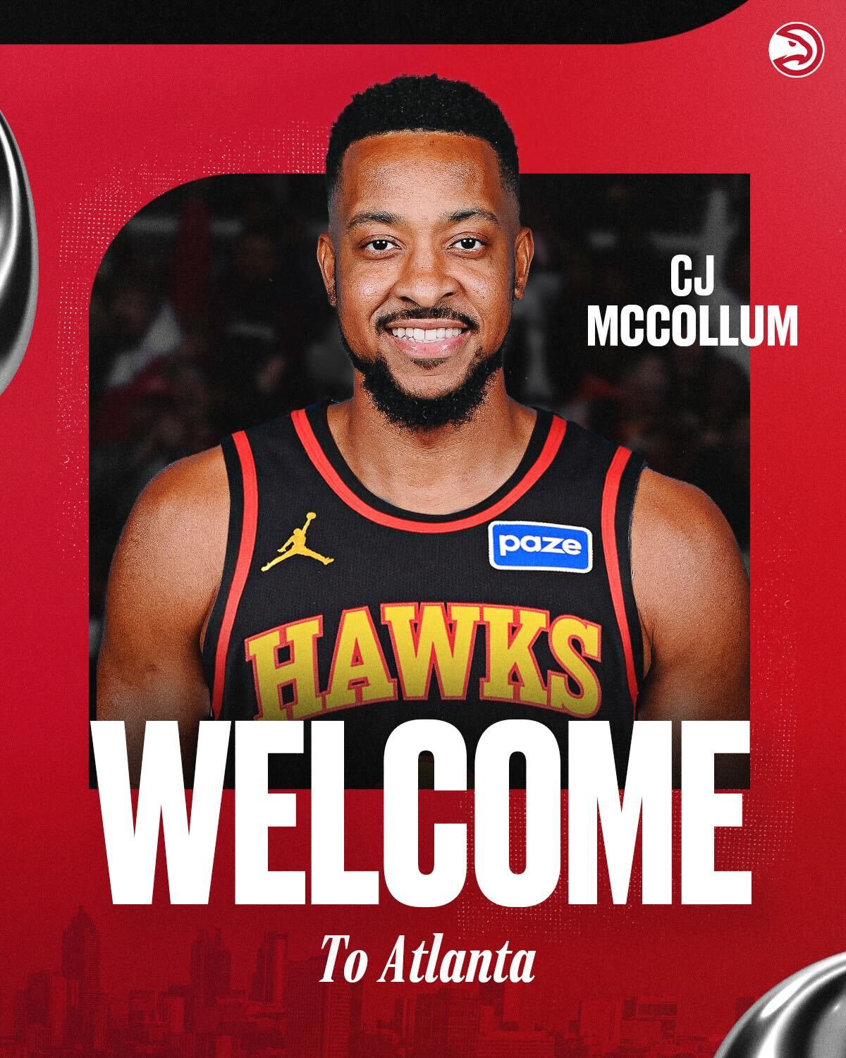 Atlanta Hawks - Welcome to the 🅰️, CJ & Corey! | Facebook