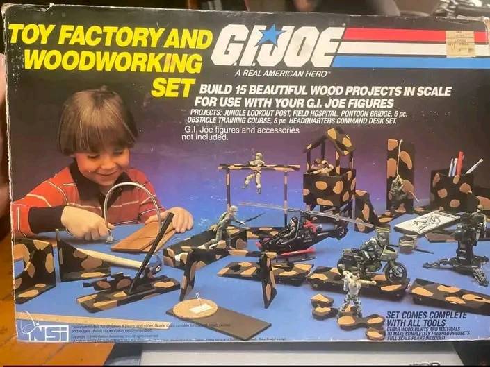 1983 G.I. Joe Woodburning and Project Set Box Art - American Toy