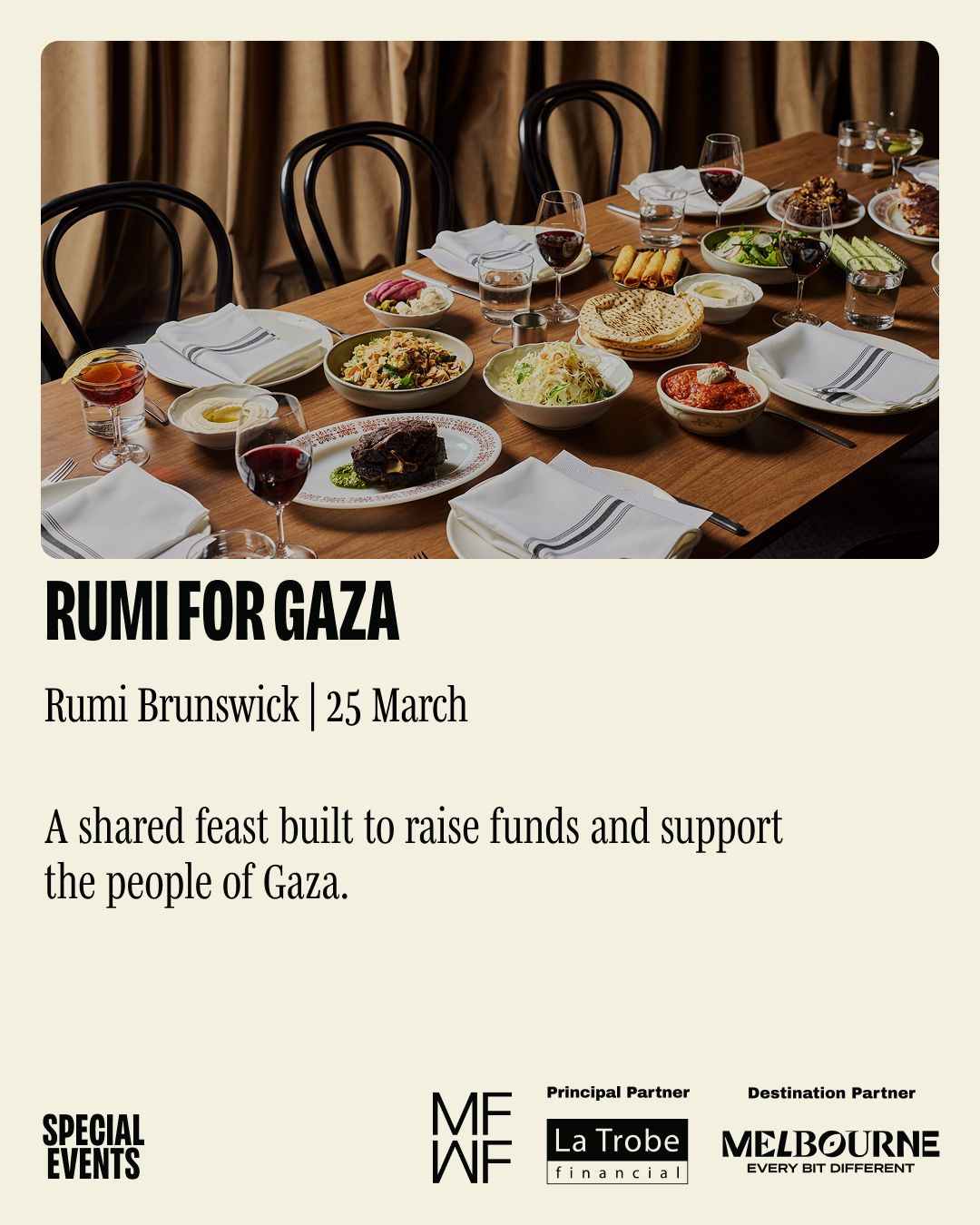 Melbourne - This March, Rumi presents a dinner at its events space on ...