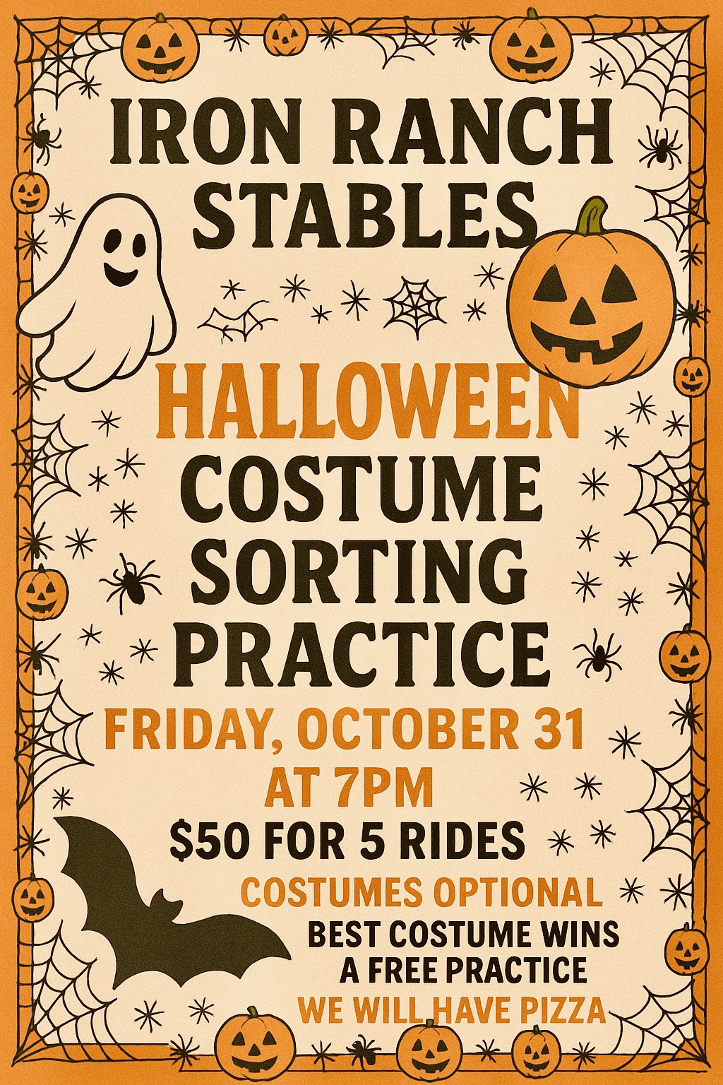 🎃 Saddle up for a spooky night at... - Iron Ranch Stables | Facebook