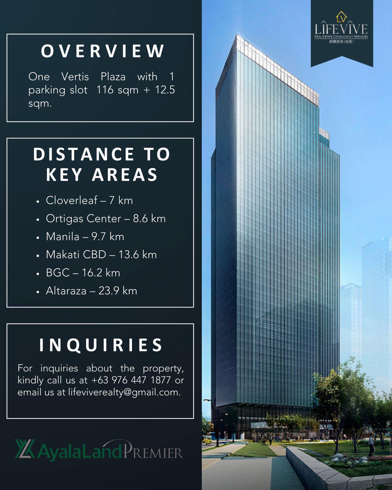 LifeVive - ONE VERTIS PLAZA A rare premium unit in Quezon City’s most ...