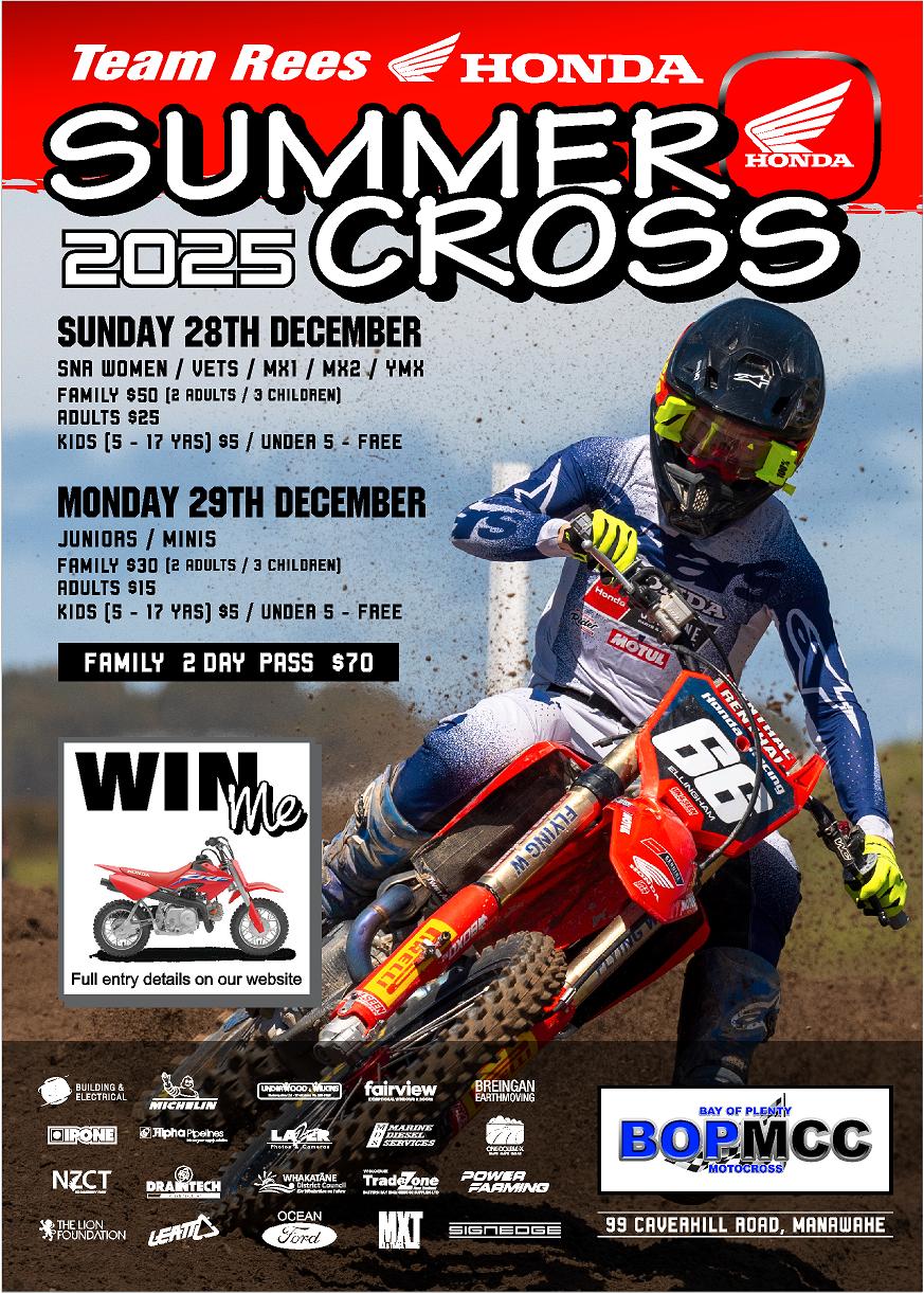 Bay - ONLINE ENTRIES now open for 2025 Team Rees Summercross https ...
