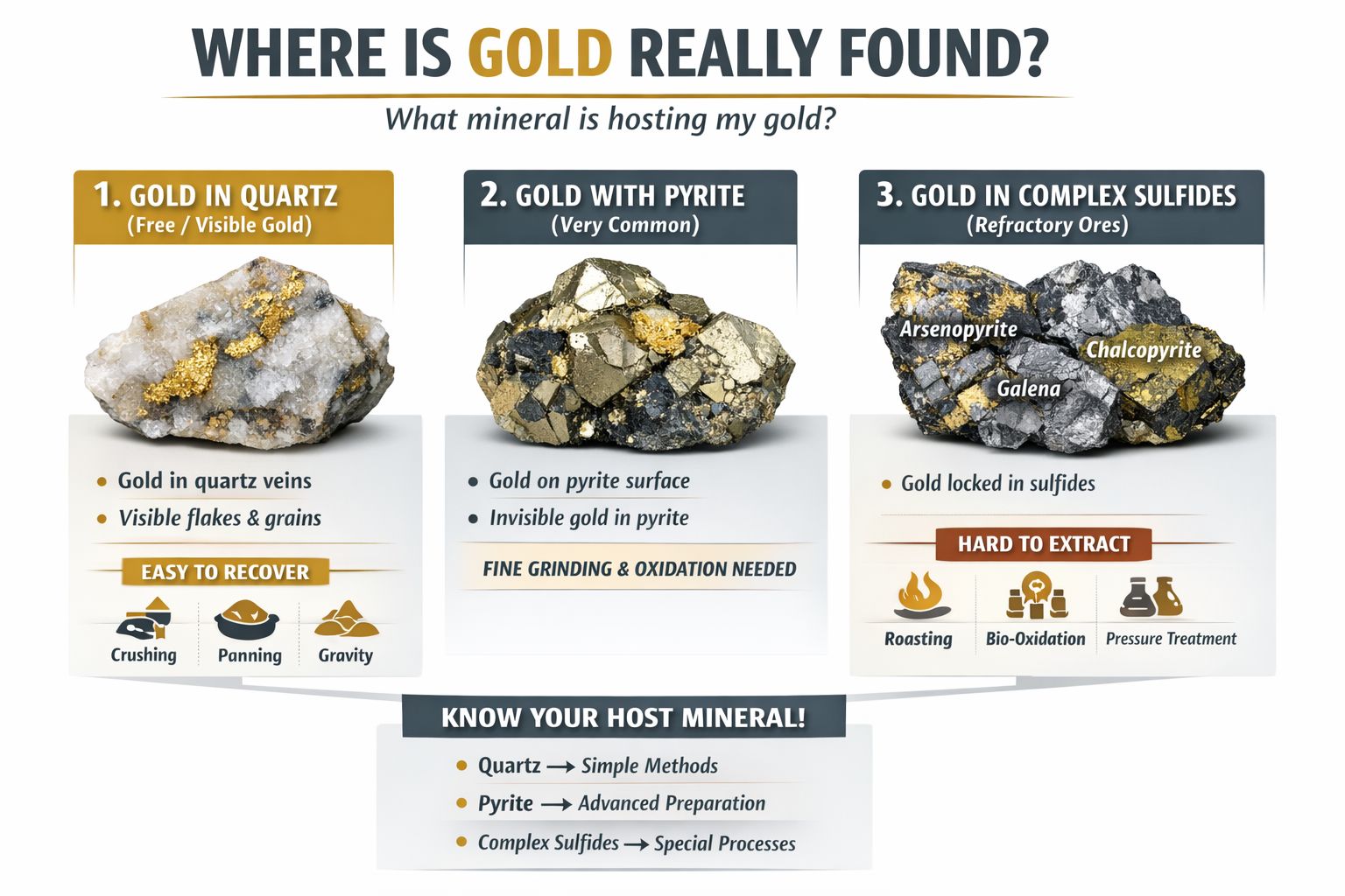 Hassan - The gold-hosting mineral: where is gold really found? Gold is ...
