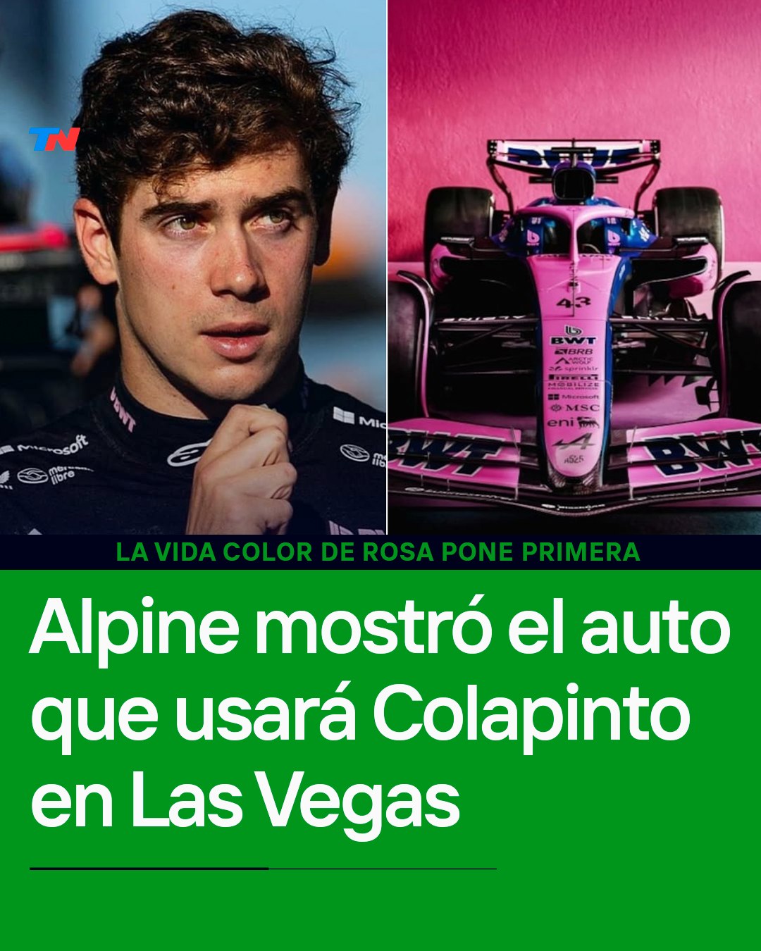 Colapinto acelera a puro rosa... - TN Todo Noticias | Facebook