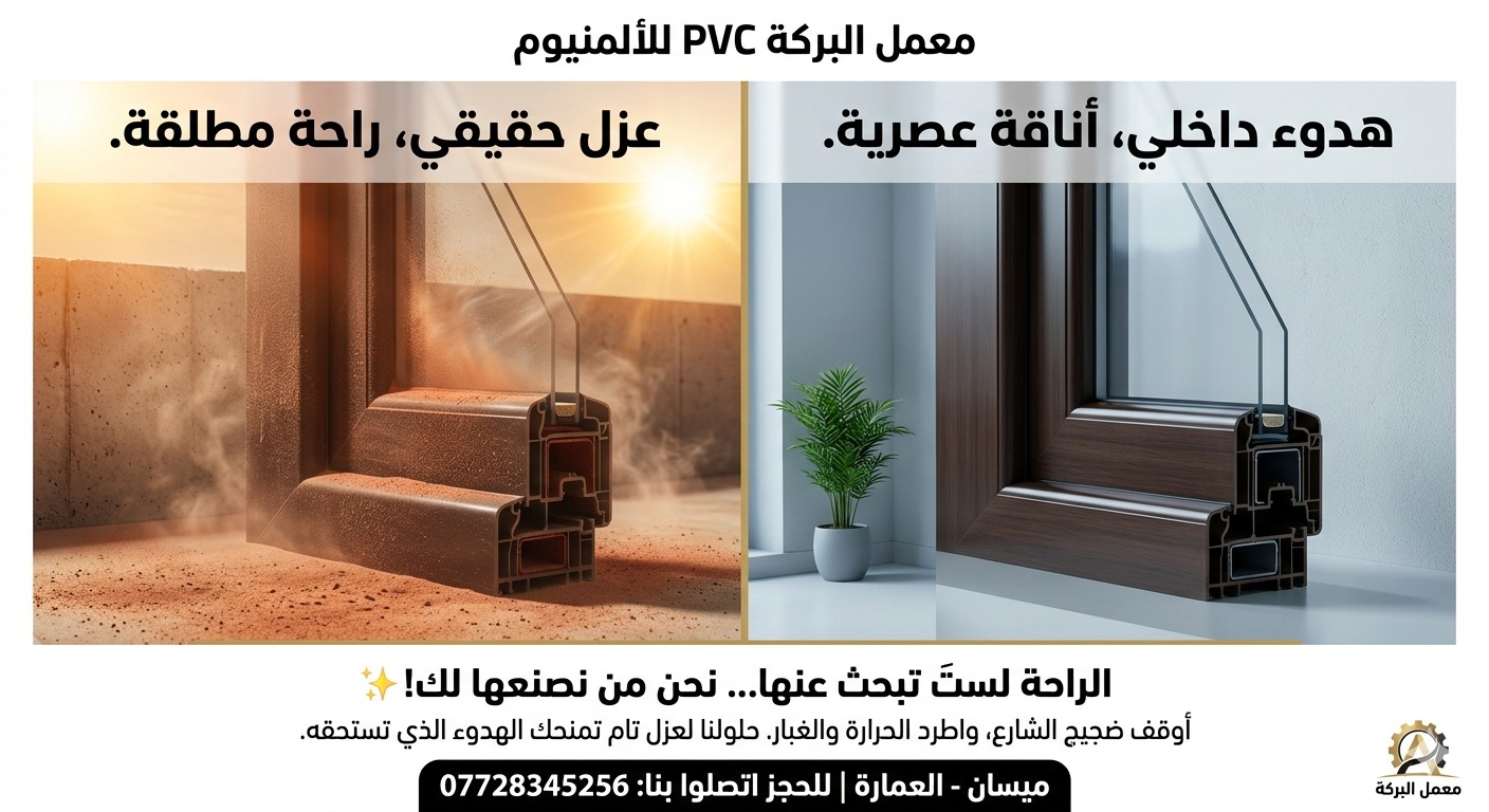 معمل البركة لعمل كافة الابواب والشبابيك ال Pvc والمحجرات