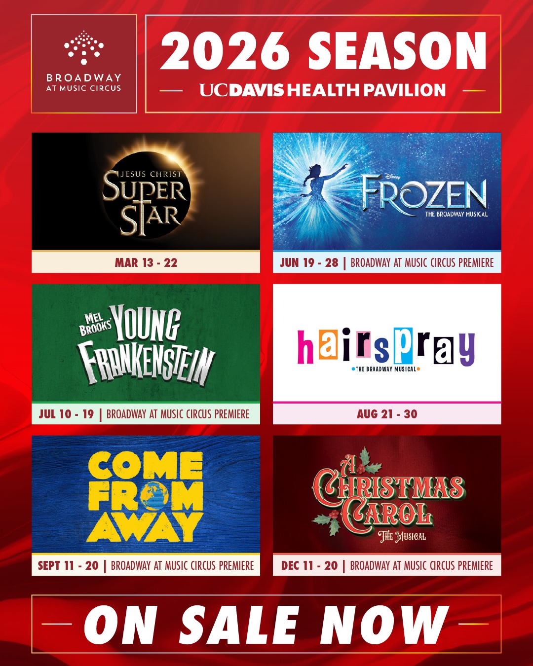 New season subscriptions and... - Broadway At Music Circus | Facebook