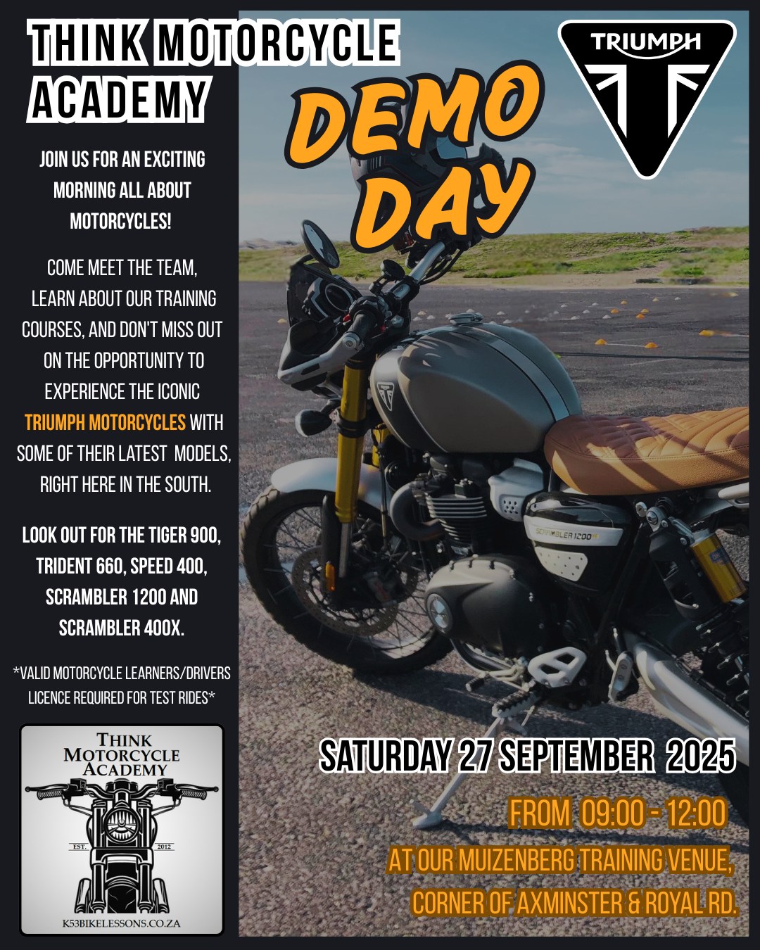 THINK Motorcycle Academy | Cape Town
