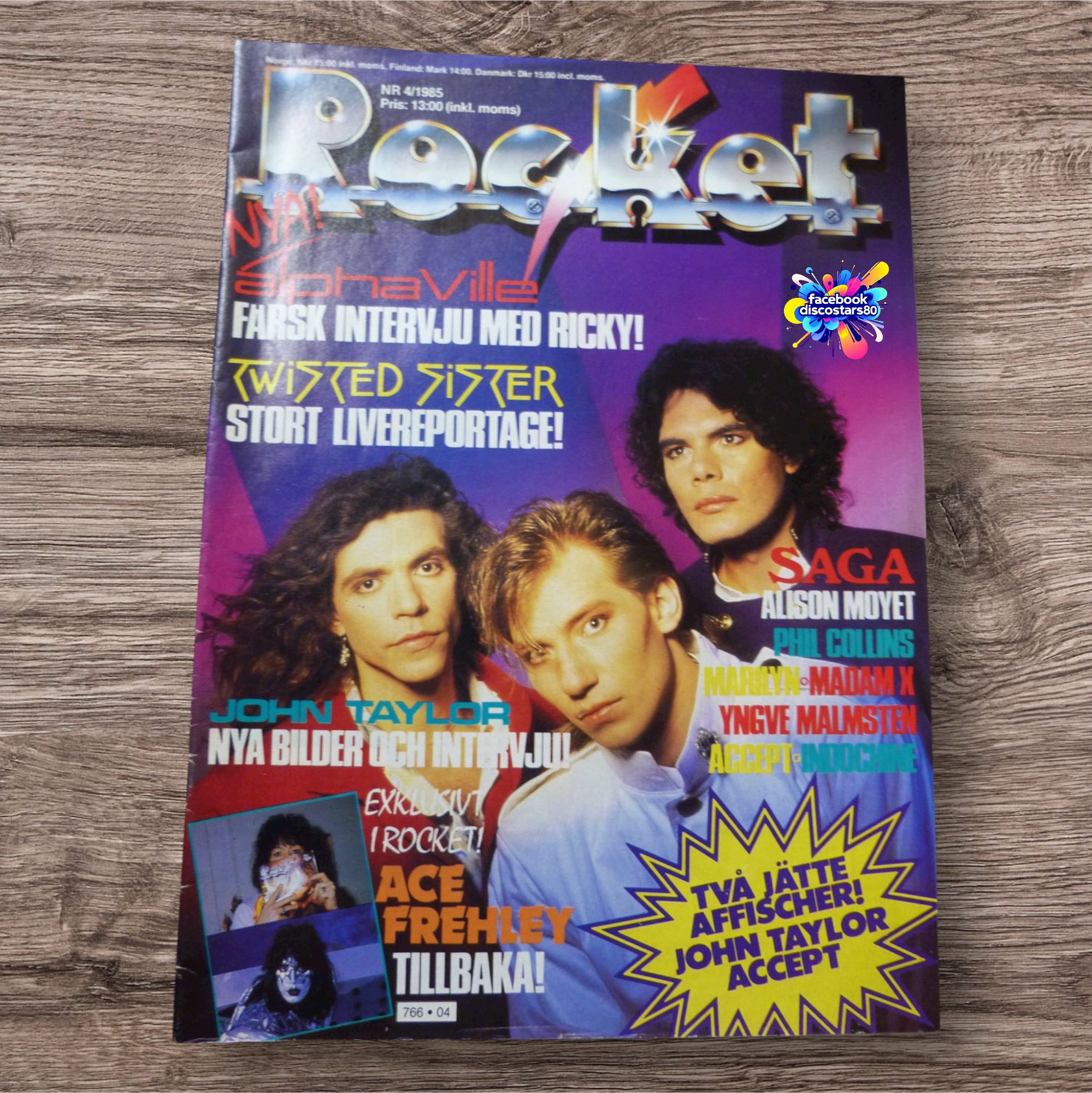 ❤️Alphaville❤️📰Music Press: Rocket N4, 1985(Sweden)📰 #80s