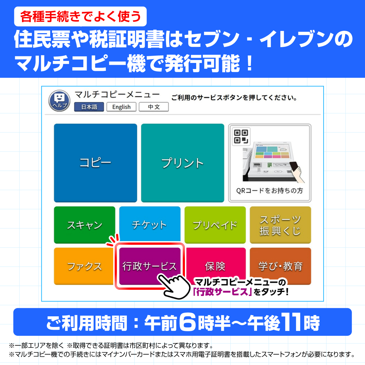 セブンの豆知識／ 急な手続きのため証明書が必要なのに、役所へ行く