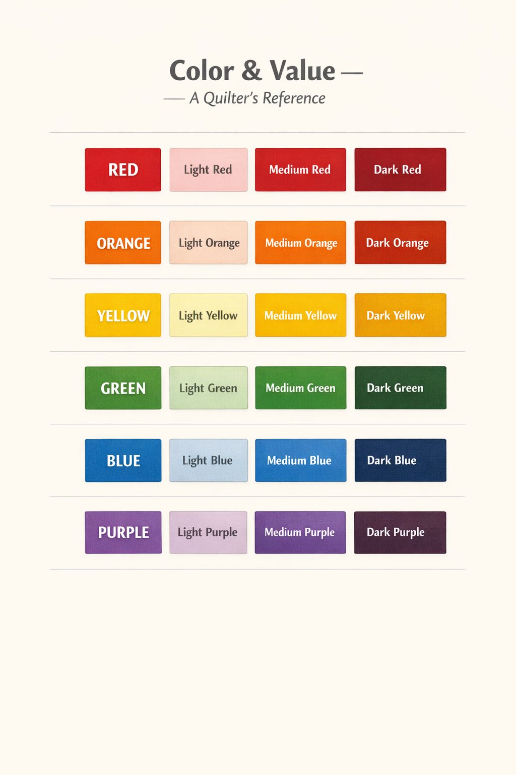 Inspired by Color: 2026 Color of the Month page | Good morning quilting ...