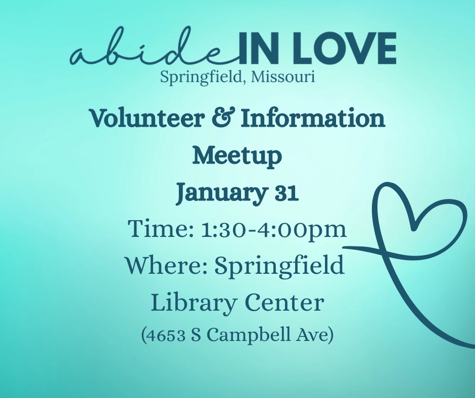 Abide in Love Springfield | Volunteer & Info Meetup