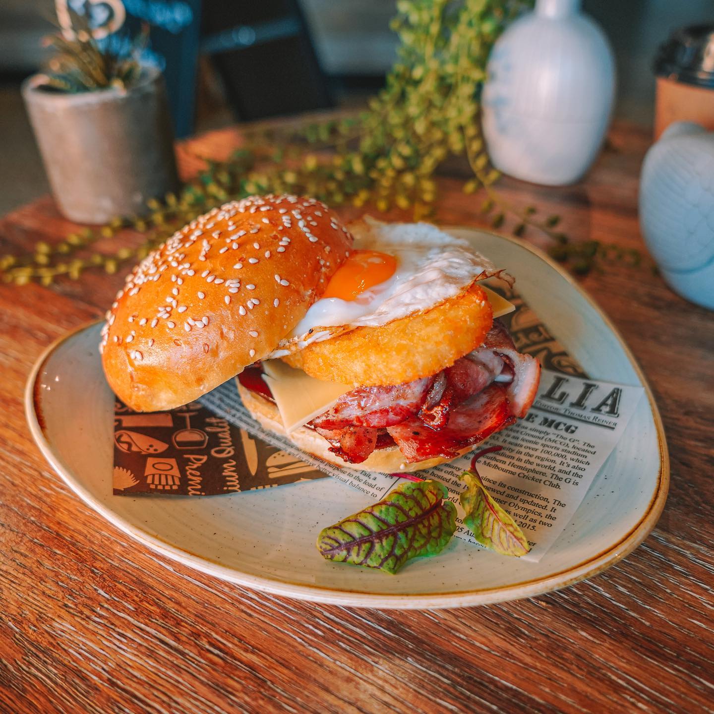 Platform T8 - Name a better combo than bacon, egg, BBQ sauce and a hash ...