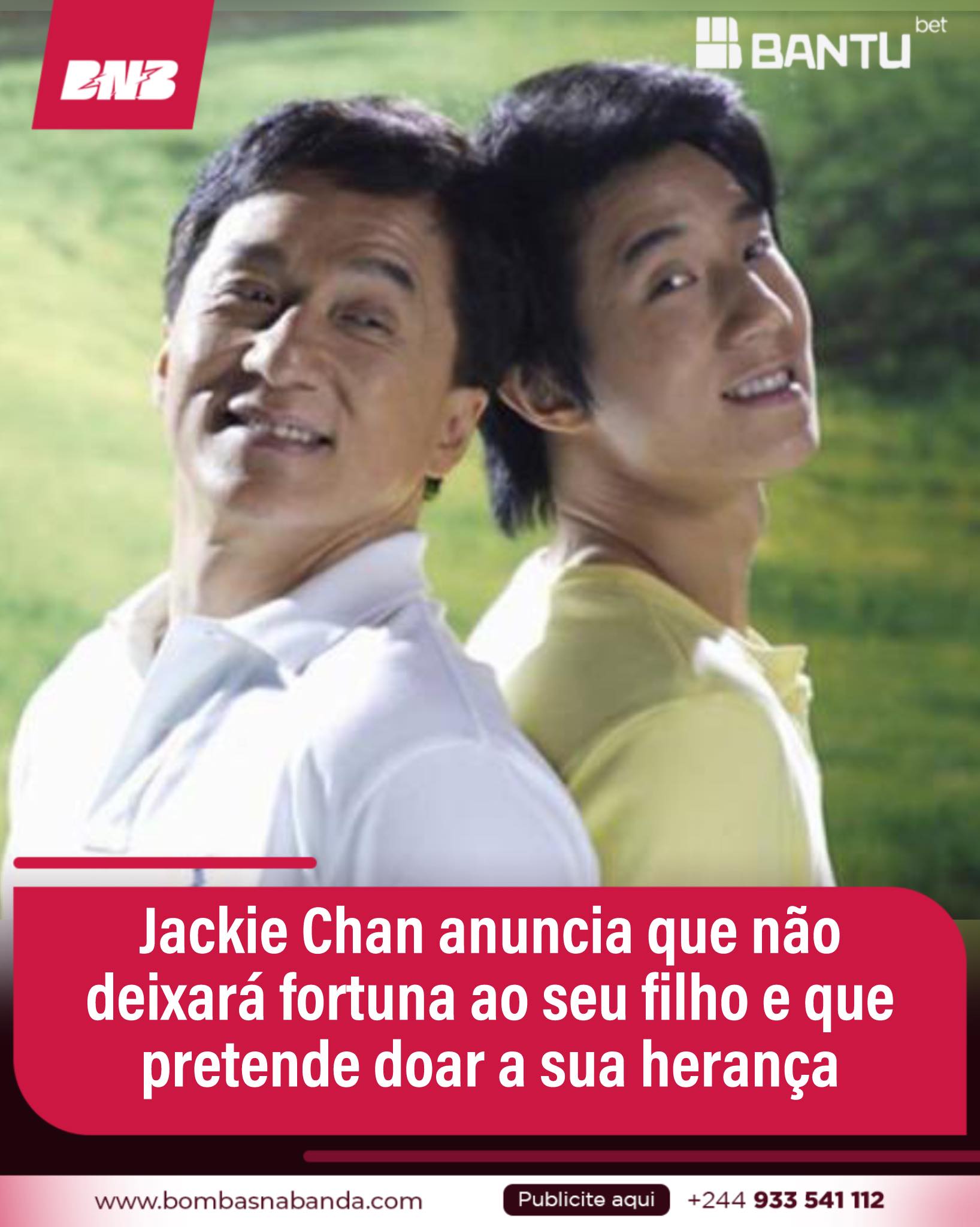 Bombas NaBanda - Jackie Chan anuncia que não deixará... | Facebook