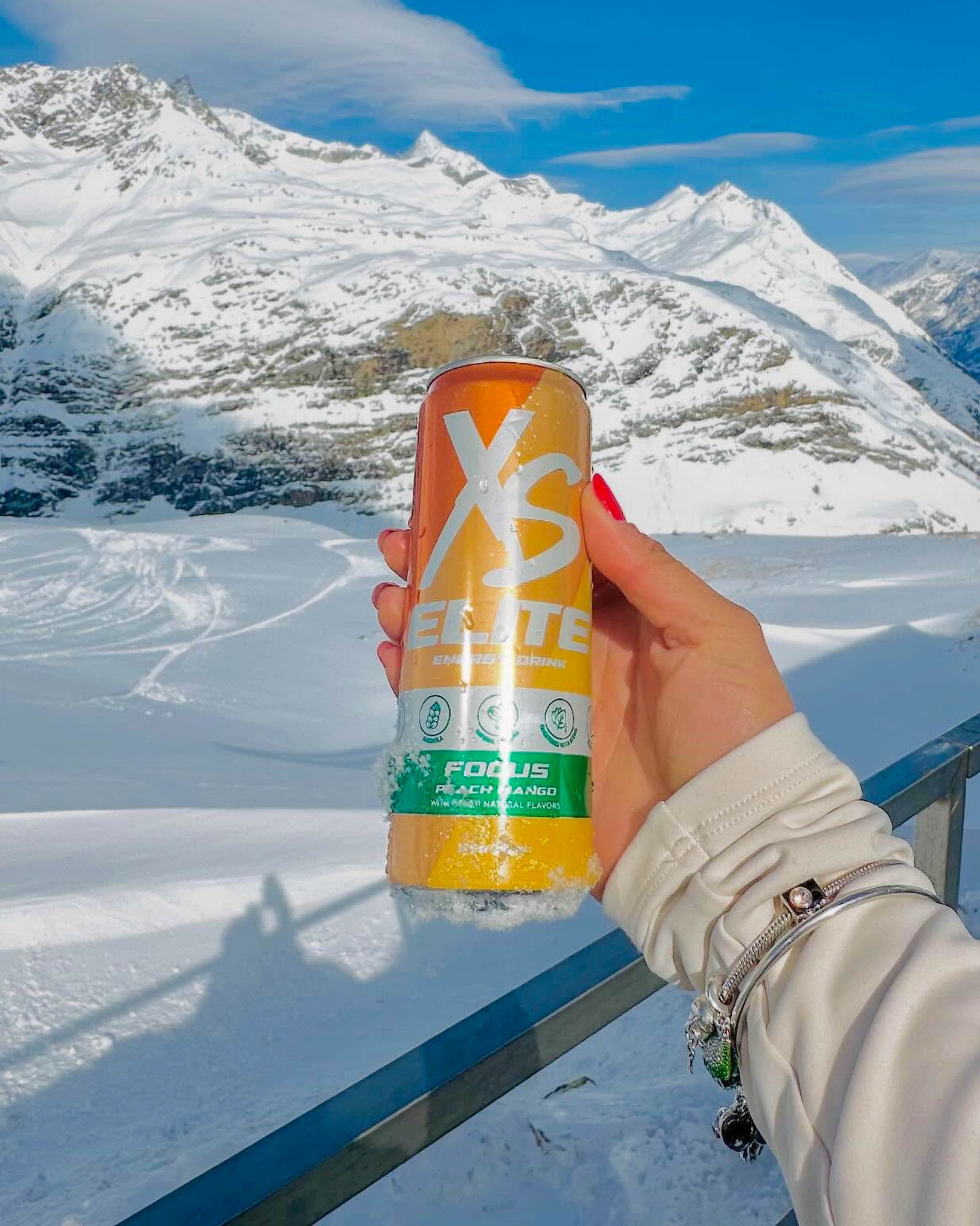 XS Elite Focus energy drink with natural caffeine and rhodiola