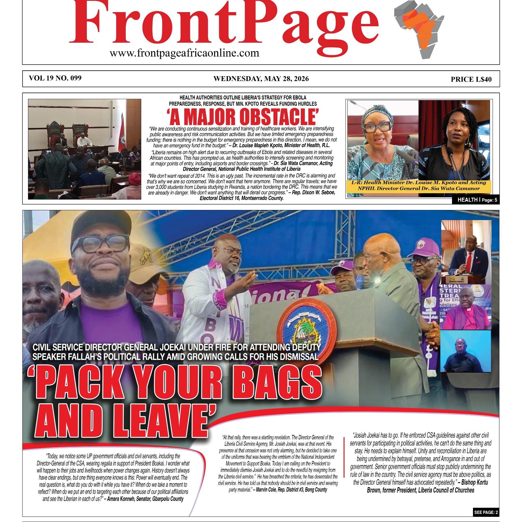 FrontPage Africa