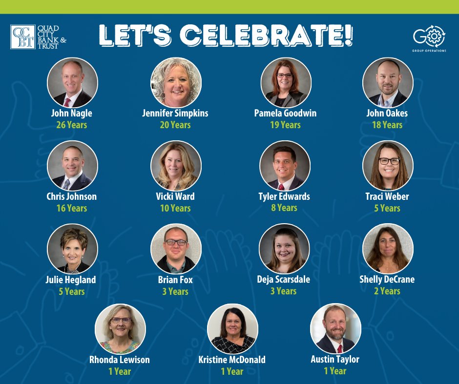 Quad - Shout out to all our QCBT and local QCR Holdings employees ...