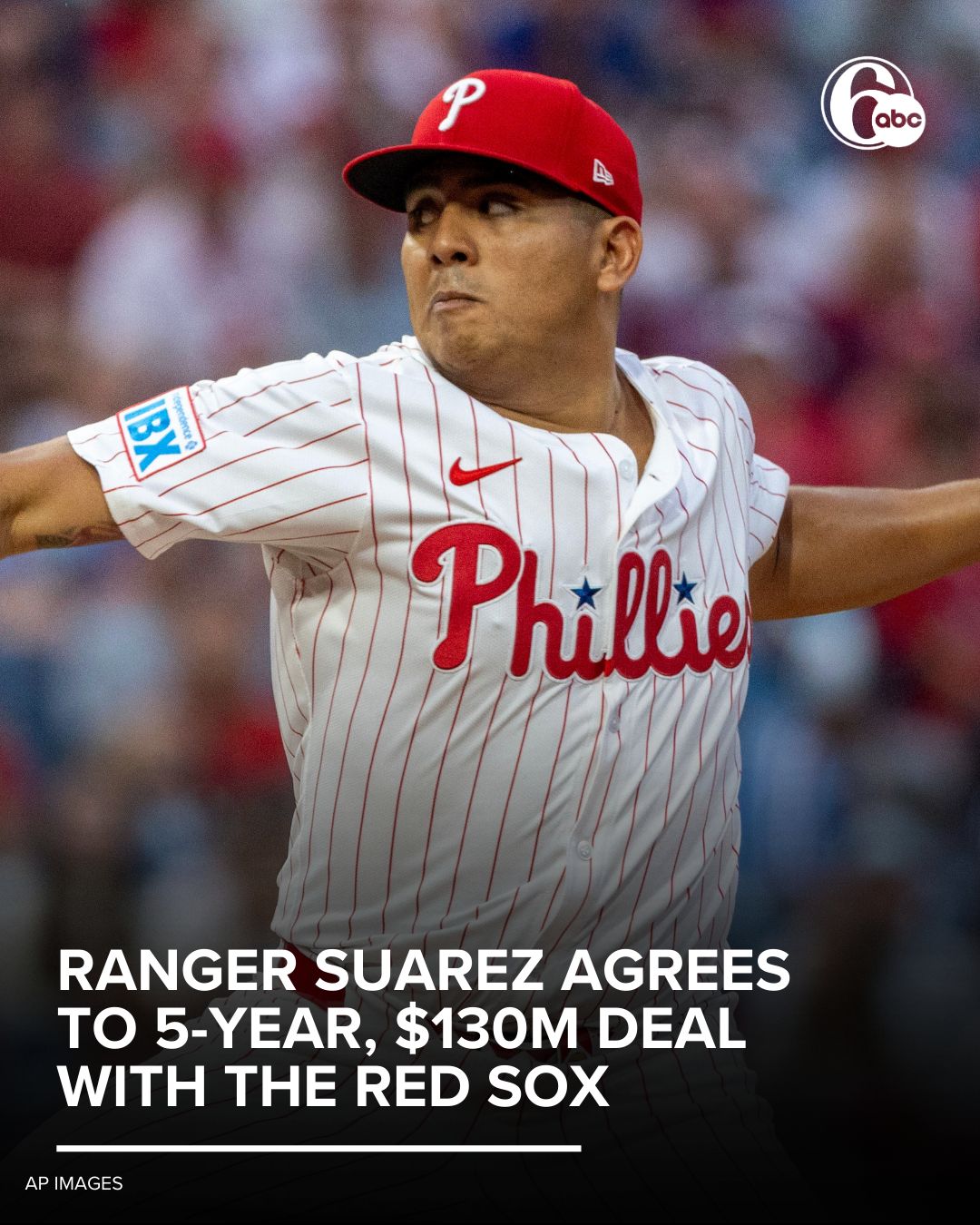 6abc - The Boston Red Sox have agreed to a five-year, $130 million deal