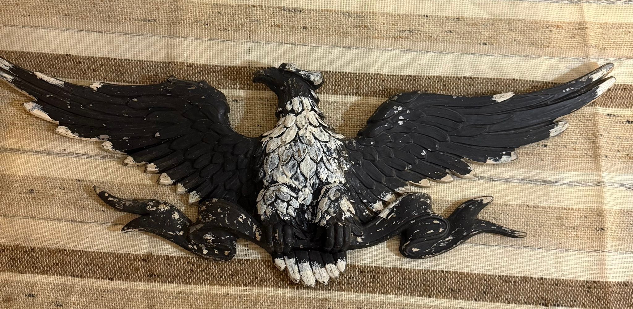 Vintage 1971 Sexton Cast Aluminum Decorative Eagle Could use some