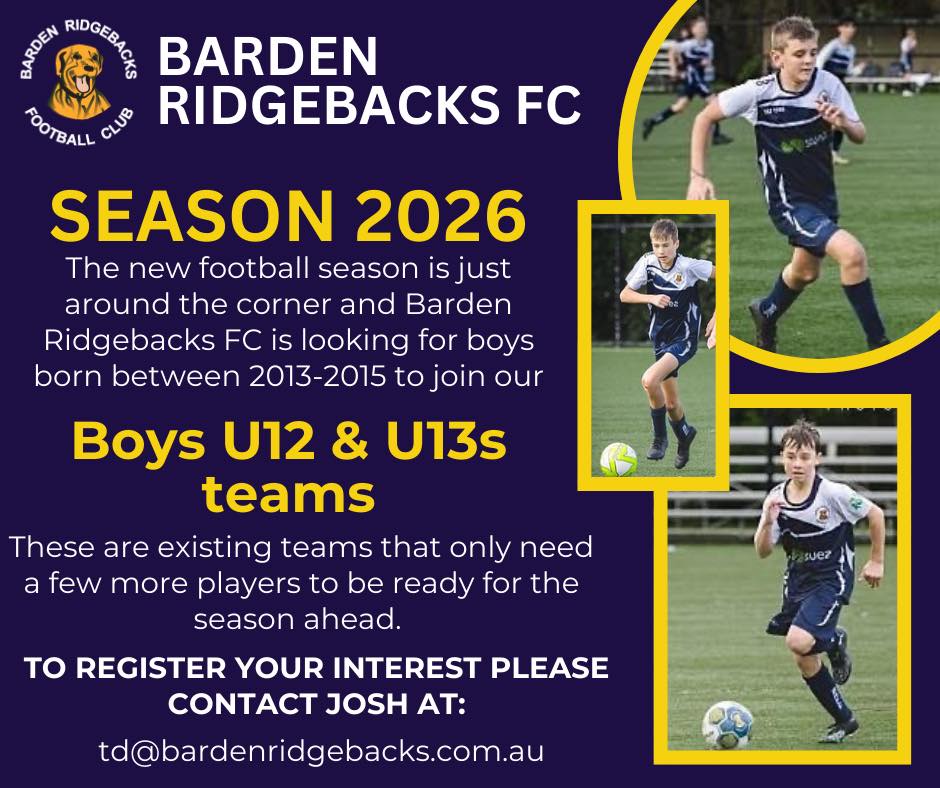 Barden Ridgebacks Football Club | Barden Ridge NSW