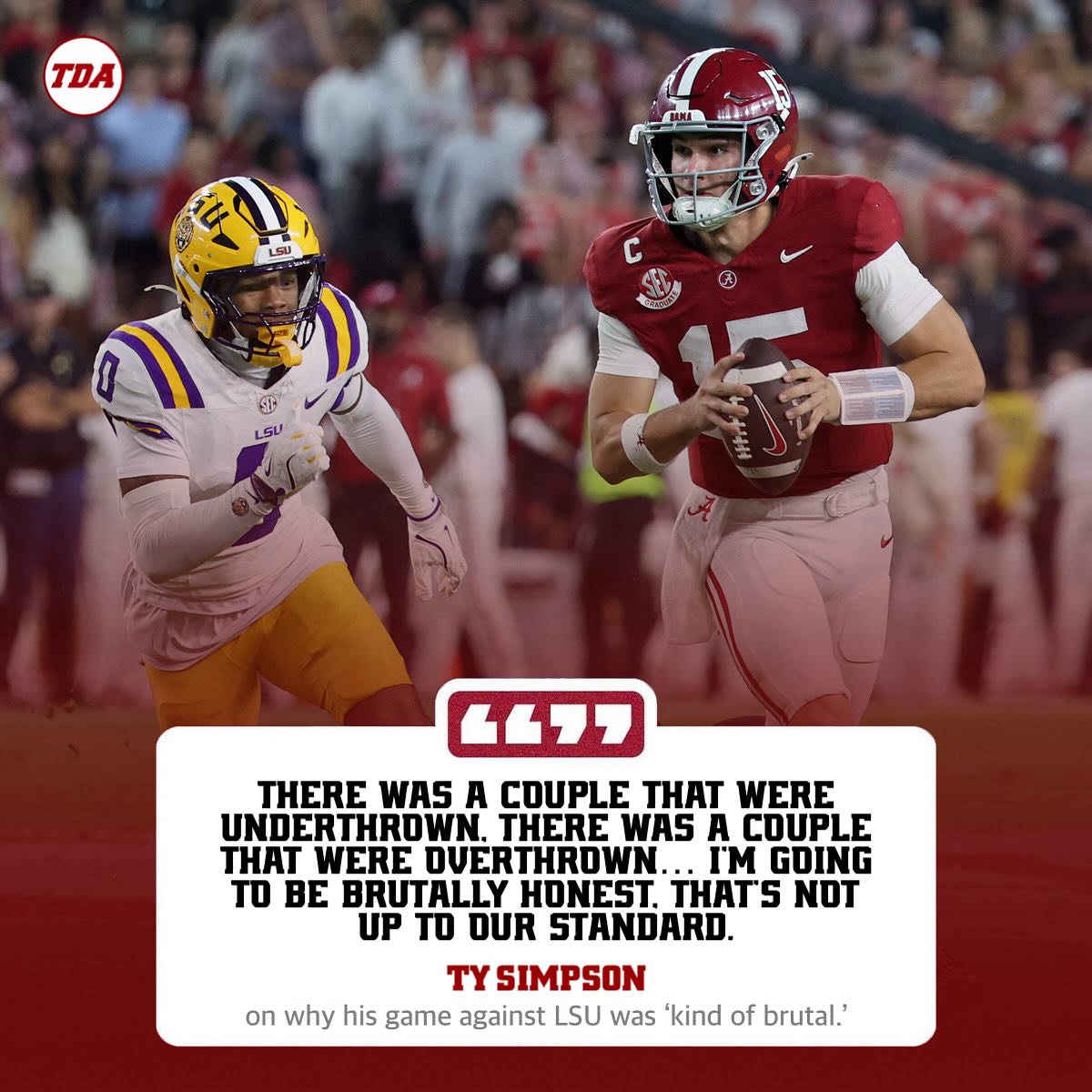 Why Ty Simpson called his... - Touchdown Alabama Magazine | Facebook